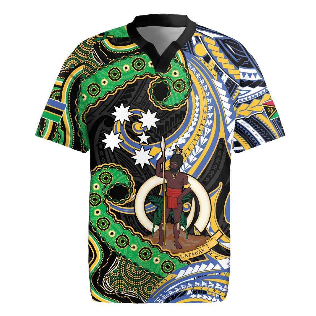 South Sea Islanders And Vanuatu Rugby Jersey Boar Tusk Warrior Southern Tribal Pattern DT05 Black - Polynesian Pride