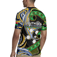 South Sea Islanders And Vanuatu Rugby Jersey Boar Tusk Warrior Southern Tribal Pattern DT05 - Polynesian Pride
