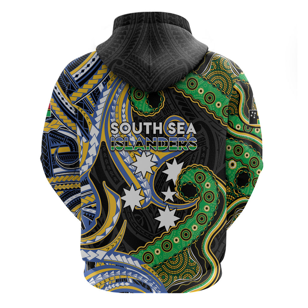 South Sea Islanders And Vanuatu Zip Hoodie Boar Tusk Warrior Southern Tribal Pattern DT05 - Polynesian Pride