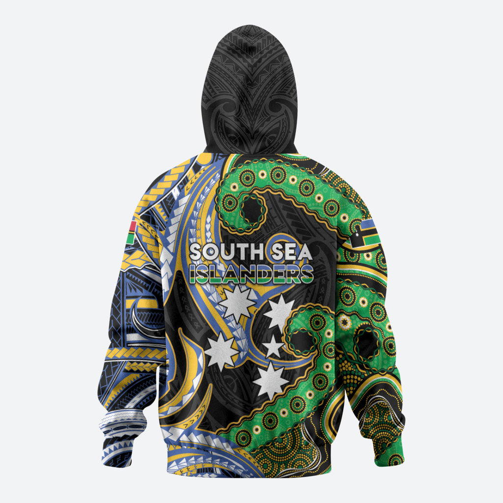 South Sea Islanders And Vanuatu Zip Hoodie Boar Tusk Warrior Southern Tribal Pattern DT05 - Polynesian Pride