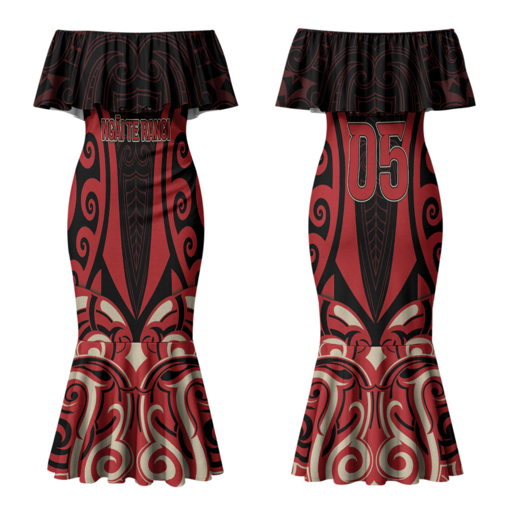 Custom Aotearoa Ngai Te Rangi Couples Matching Mermaid Dress and Hawaiian Shirt New Zealand Traditional Maori Pattern DT05 - Polynesian Pride