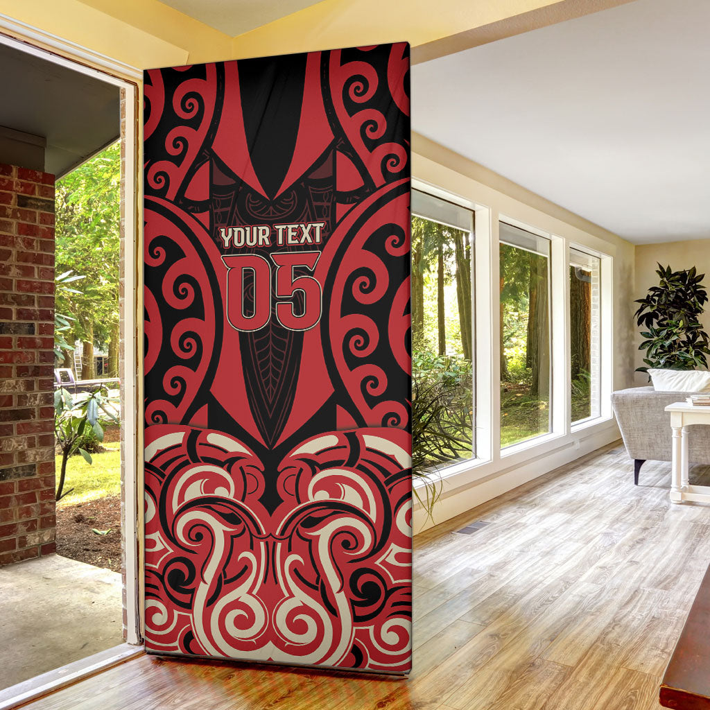 Custom Aotearoa Ngai Te Rangi Door Cover New Zealand Traditional Maori Pattern DT05 - Polynesian Pride