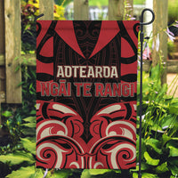 Aotearoa Ngai Te Rangi Garden Flag New Zealand Traditional Maori Pattern DT05 Garden Flag Red - Polynesian Pride