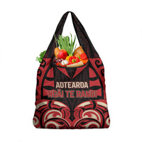 Aotearoa Ngai Te Rangi Grocery Bag New Zealand Traditional Maori Pattern DT05 1-pack One Size Red - Polynesian Pride