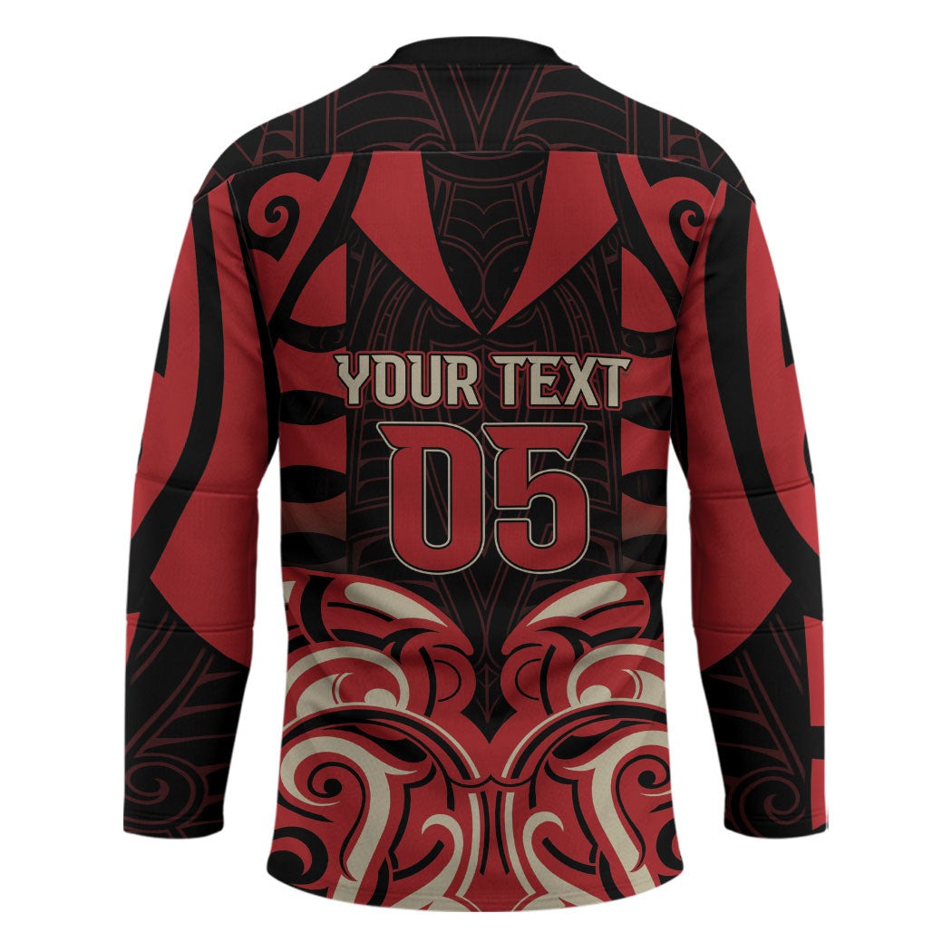 Custom Aotearoa Ngai Te Rangi Hockey Jersey New Zealand Traditional Maori Pattern DT05 - Polynesian Pride