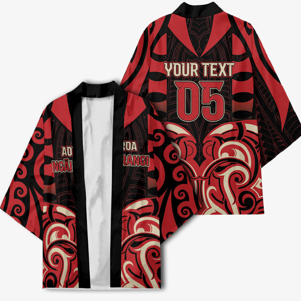 Custom Aotearoa Ngai Te Rangi Kimono New Zealand Traditional Maori Pattern DT05 - Polynesian Pride