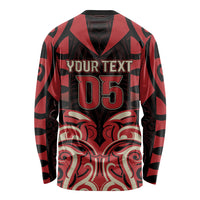 Custom Aotearoa Ngai Te Rangi Long Sleeve Shirt New Zealand Traditional Maori Pattern DT05 - Polynesian Pride