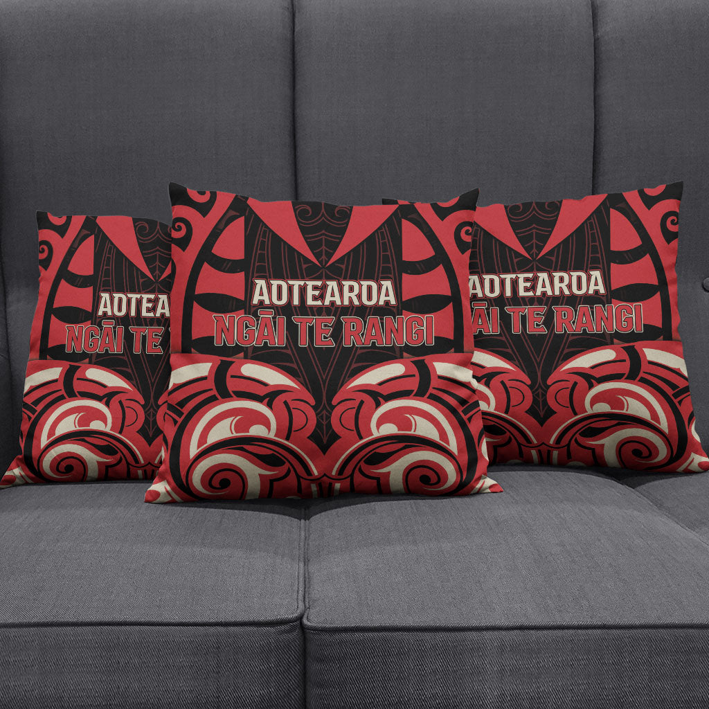 Aotearoa Ngai Te Rangi Pillow Cover New Zealand Traditional Maori Pattern DT05 - Polynesian Pride