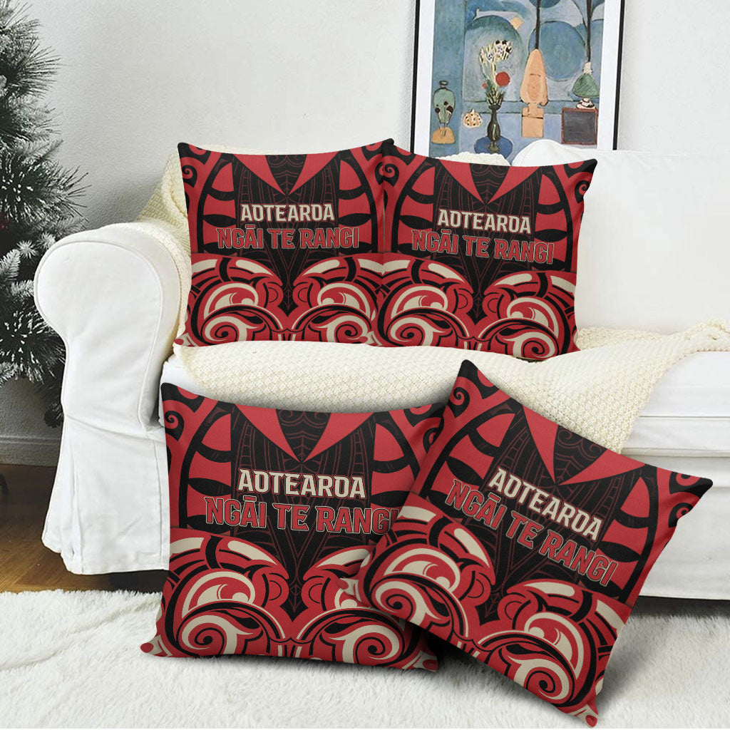 Aotearoa Ngai Te Rangi Pillow Cover New Zealand Traditional Maori Pattern DT05 - Polynesian Pride