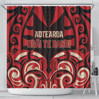 Aotearoa Ngai Te Rangi Shower Curtain New Zealand Traditional Maori Pattern DT05 - Polynesian Pride