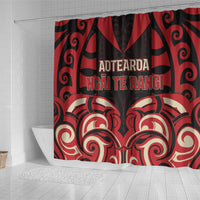 Aotearoa Ngai Te Rangi Shower Curtain New Zealand Traditional Maori Pattern DT05 - Polynesian Pride