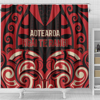Aotearoa Ngai Te Rangi Shower Curtain New Zealand Traditional Maori Pattern DT05 - Polynesian Pride