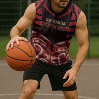 Custom Aotearoa Ngai Te Rangi Sleeveless Hoodie New Zealand Traditional Maori Pattern DT05 - Polynesian Pride