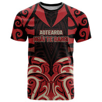 Custom Aotearoa Ngai Te Rangi T Shirt New Zealand Traditional Maori Pattern DT05 Red - Polynesian Pride