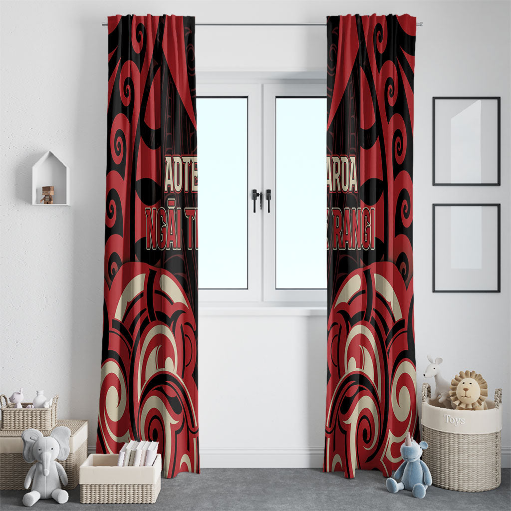 Aotearoa Ngai Te Rangi Window Curtain New Zealand Traditional Maori Pattern DT05 - Polynesian Pride