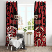 Aotearoa Ngai Te Rangi Window Curtain New Zealand Traditional Maori Pattern DT05 - Polynesian Pride