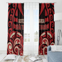 Aotearoa Ngai Te Rangi Window Curtain New Zealand Traditional Maori Pattern DT05 - Polynesian Pride