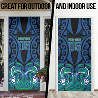 Custom Aotearoa Ngati Ranginui Door Cover New Zealand Traditional Maori Pattern DT05 - Polynesian Pride