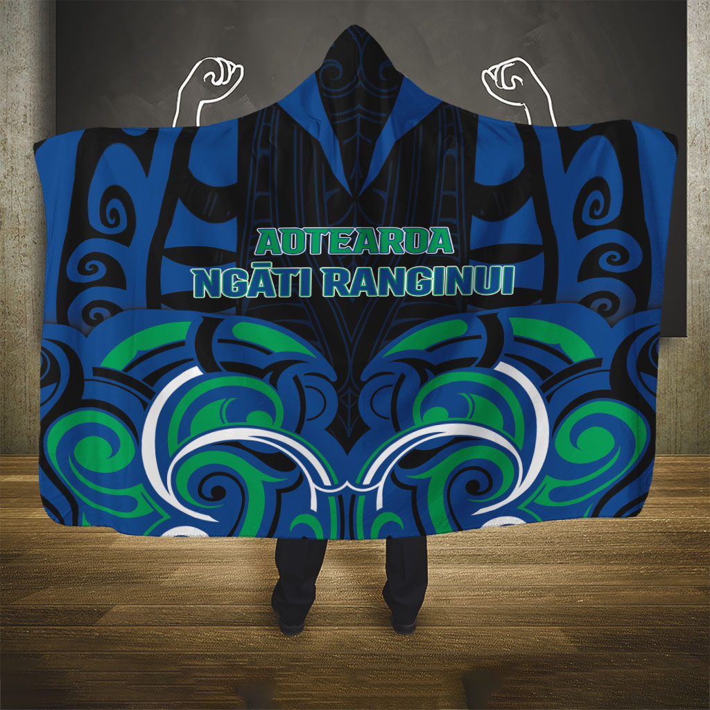 Aotearoa Ngati Ranginui Hooded Blanket New Zealand Traditional Maori Pattern DT05 - Polynesian Pride
