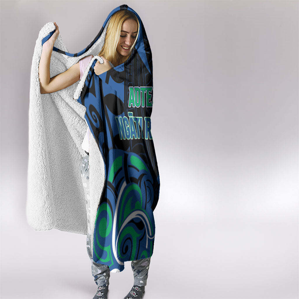 Aotearoa Ngati Ranginui Hooded Blanket New Zealand Traditional Maori Pattern DT05 - Polynesian Pride