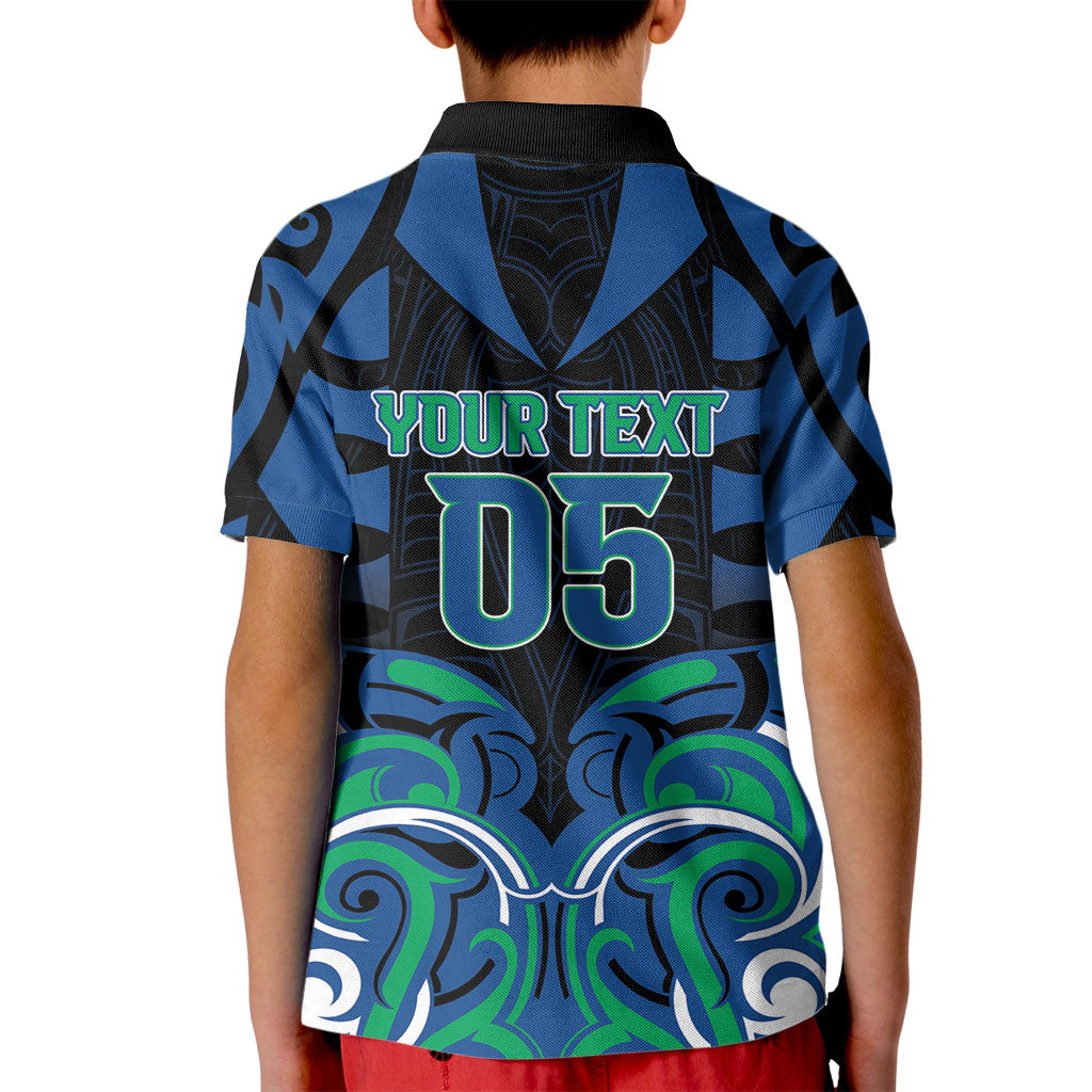 Custom Aotearoa Ngati Ranginui Kid Polo Shirt New Zealand Traditional Maori Pattern DT05 - Polynesian Pride