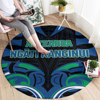 Aotearoa Ngati Ranginui Round Carpet New Zealand Traditional Maori Pattern DT05 - Polynesian Pride