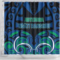 Aotearoa Ngati Ranginui Shower Curtain New Zealand Traditional Maori Pattern DT05 - Polynesian Pride