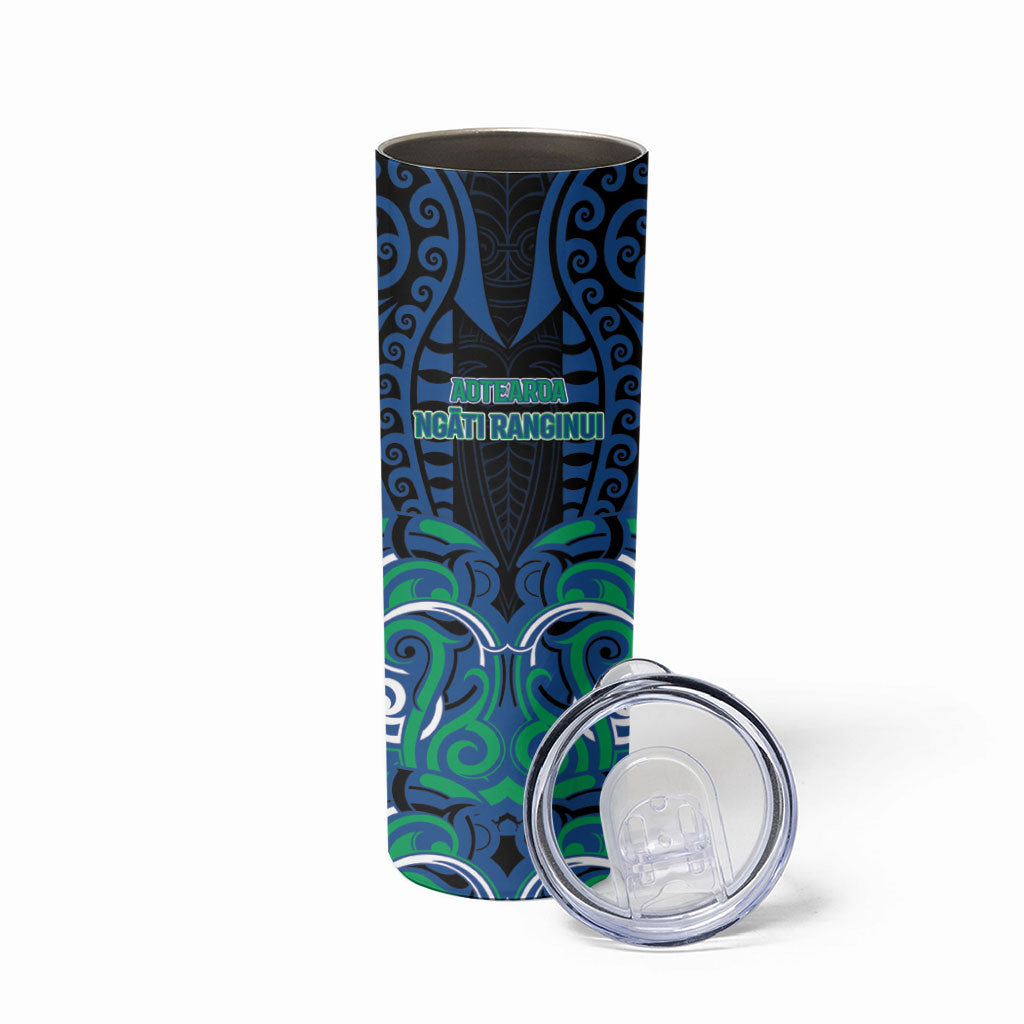Custom Aotearoa Ngati Ranginui Skinny Tumbler New Zealand Traditional Maori Pattern DT05 - Polynesian Pride