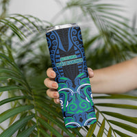 Custom Aotearoa Ngati Ranginui Skinny Tumbler New Zealand Traditional Maori Pattern DT05 - Polynesian Pride