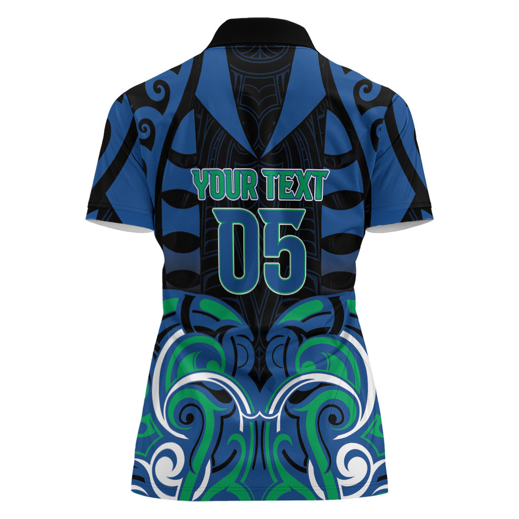 Custom Aotearoa Ngati Ranginui Women Polo Shirt New Zealand Traditional Maori Pattern DT05 - Polynesian Pride