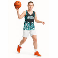 Custom Aotearoa Tapuika Basketball Jersey New Zealand Traditional Maori Pattern DT05 - Polynesian Pride