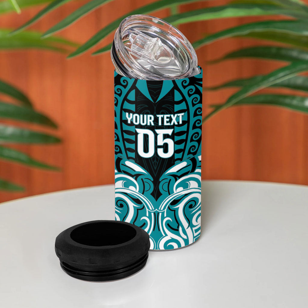 Custom Aotearoa Tapuika 4 in 1 Can Cooler Tumbler New Zealand Traditional Maori Pattern DT05 - Polynesian Pride