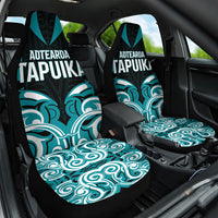 Aotearoa Tapuika Car Seat Cover New Zealand Traditional Maori Pattern DT05 One Size Teal - Polynesian Pride