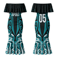 Custom Aotearoa Tapuika Couples Matching Mermaid Dress and Hawaiian Shirt New Zealand Traditional Maori Pattern DT05 - Polynesian Pride