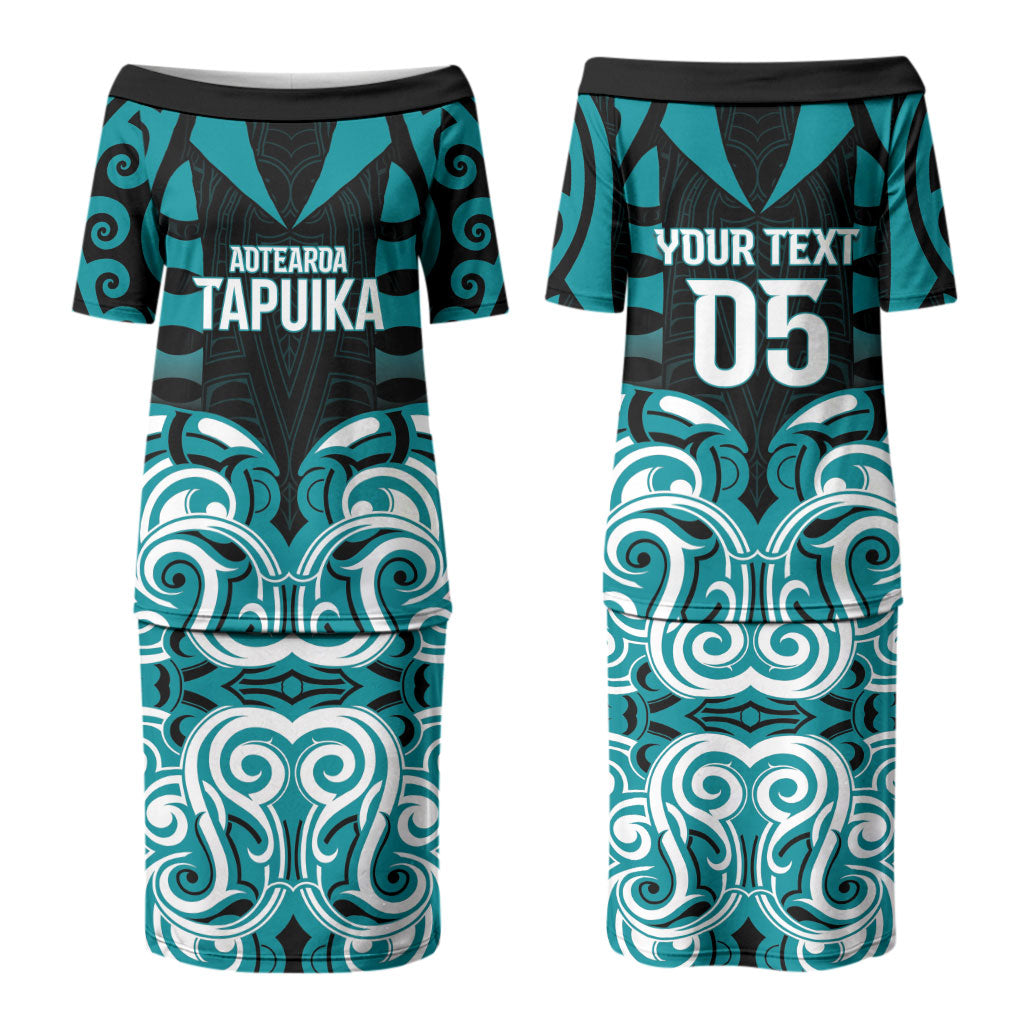 Custom Aotearoa Tapuika Couples Matching Puletasi and Hawaiian Shirt New Zealand Traditional Maori Pattern DT05 - Polynesian Pride