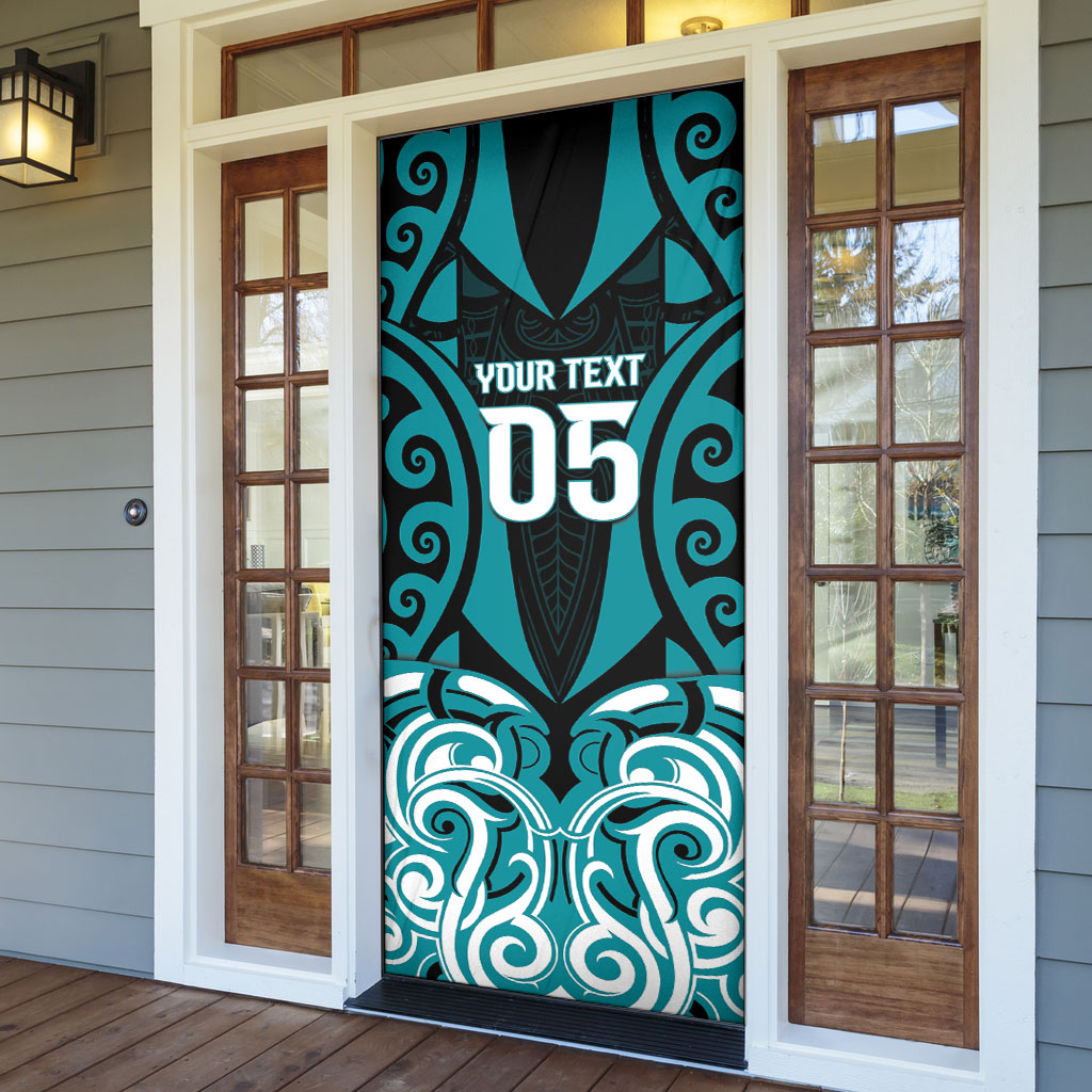 Custom Aotearoa Tapuika Door Cover New Zealand Traditional Maori Pattern DT05 - Polynesian Pride