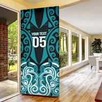 Custom Aotearoa Tapuika Door Cover New Zealand Traditional Maori Pattern DT05 - Polynesian Pride
