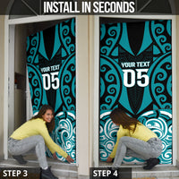 Custom Aotearoa Tapuika Door Cover New Zealand Traditional Maori Pattern DT05 - Polynesian Pride