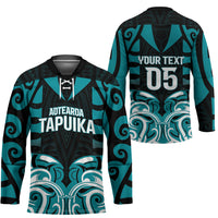 Custom Aotearoa Tapuika Hockey Jersey New Zealand Traditional Maori Pattern DT05 - Polynesian Pride
