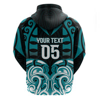 Custom Aotearoa Tapuika Hoodie New Zealand Traditional Maori Pattern DT05 - Polynesian Pride