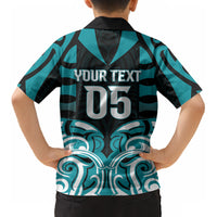 Custom Aotearoa Tapuika Kid Hawaiian Shirt New Zealand Traditional Maori Pattern DT05 - Polynesian Pride