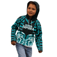 Custom Aotearoa Tapuika Kid Hoodie New Zealand Traditional Maori Pattern DT05 - Polynesian Pride