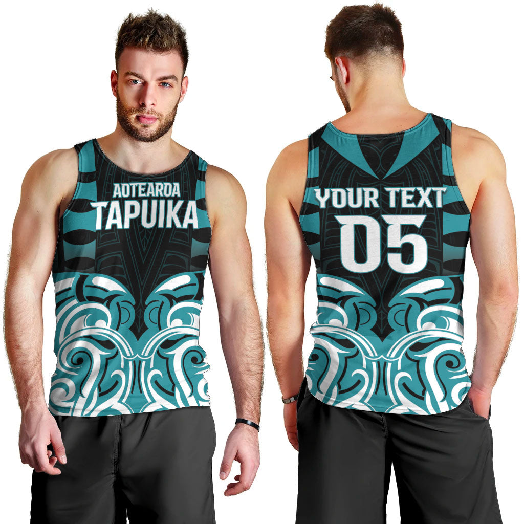 Custom Aotearoa Tapuika Men Tank Top New Zealand Traditional Maori Pattern DT05 - Polynesian Pride