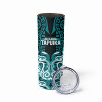 Custom Aotearoa Tapuika Skinny Tumbler New Zealand Traditional Maori Pattern DT05 - Polynesian Pride