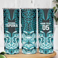 Custom Aotearoa Tapuika Skinny Tumbler New Zealand Traditional Maori Pattern DT05 - Polynesian Pride