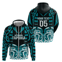Custom Aotearoa Tapuika Zip Hoodie New Zealand Traditional Maori Pattern DT05 - Polynesian Pride