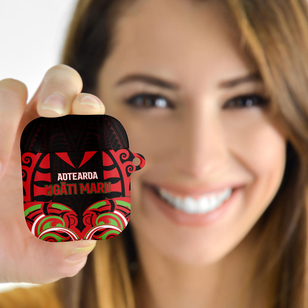 Aotearoa Ngati Maru AirPods Case New Zealand Traditional Maori Pattern DT05 - Polynesian Pride