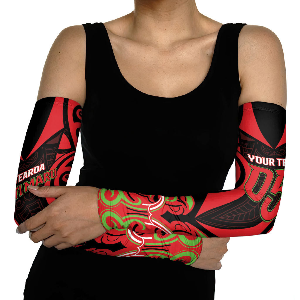 Custom Aotearoa Ngati Maru Arm Sleeves New Zealand Traditional Maori Pattern DT05 - Polynesian Pride