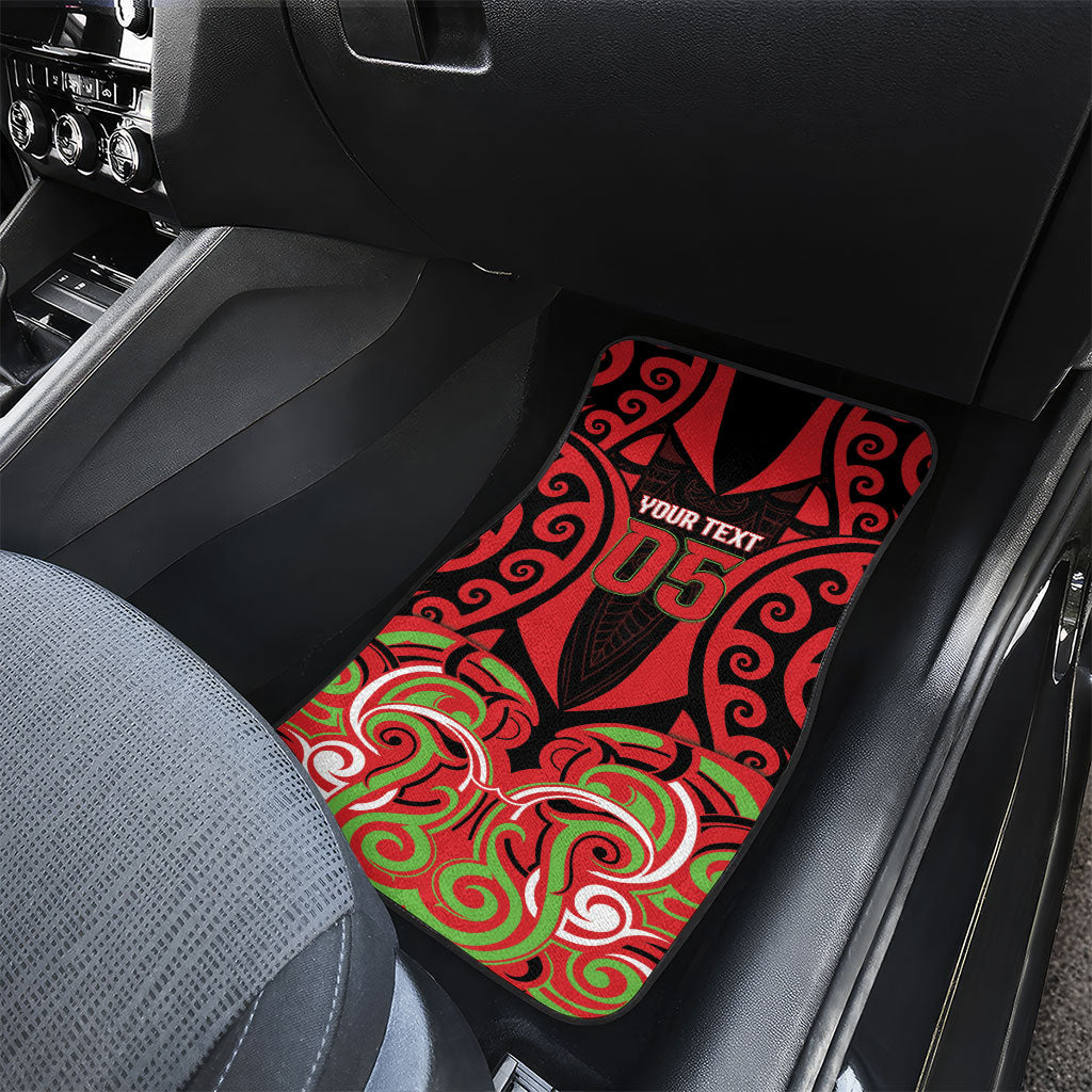 Custom Aotearoa Ngati Maru Car Mats New Zealand Traditional Maori Pattern DT05 - Polynesian Pride