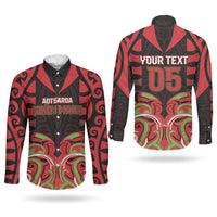 Custom Aotearoa Ngati Maru Couples Matching Short Sleeve Bodycon Dress and Long Sleeve Button Shirt New Zealand Traditional Maori Pattern DT05 - Polynesian Pride